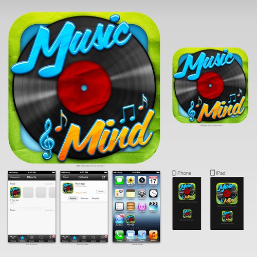 Create an Android/iPhone App Icon For MusicMind