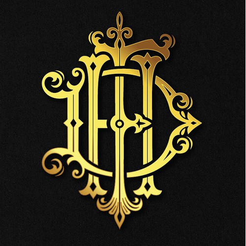 luxurious monogram logo design