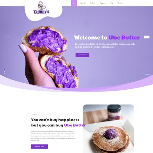 Product landing page design