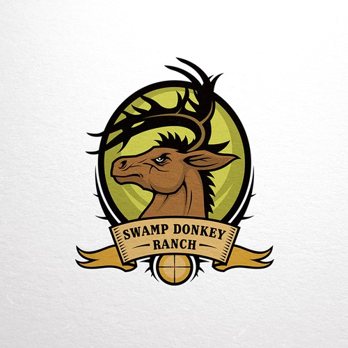 Horned Donkey Mascot Logo