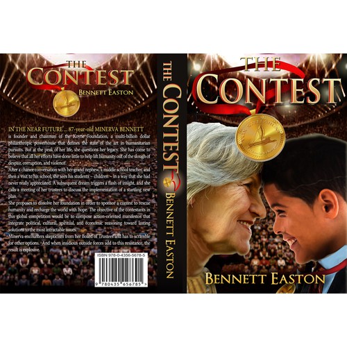 Design the cover for my novel, THE CONTEST - the next New York Times Best Seller!