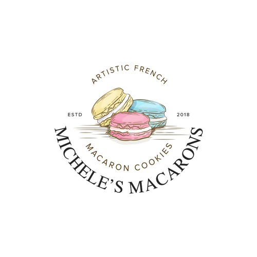 French Macaron Cookies.