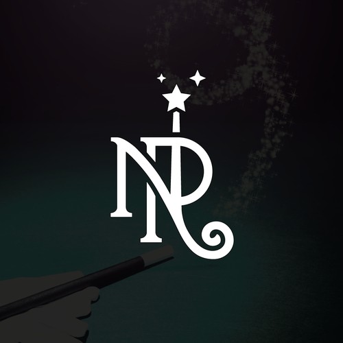 An intersecting 'NR' logo concept for a magician
