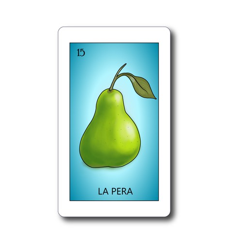Mexican Loteria-inspired Card designed for an iPhone sticker company