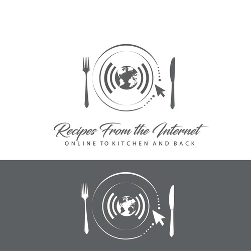 Logo design for online recipes database