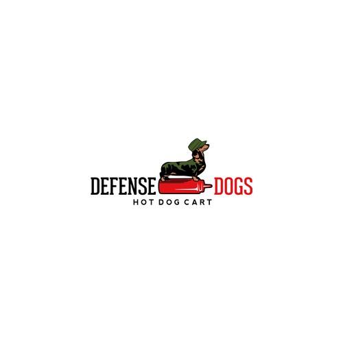 Illustrative logo for hot dog cart