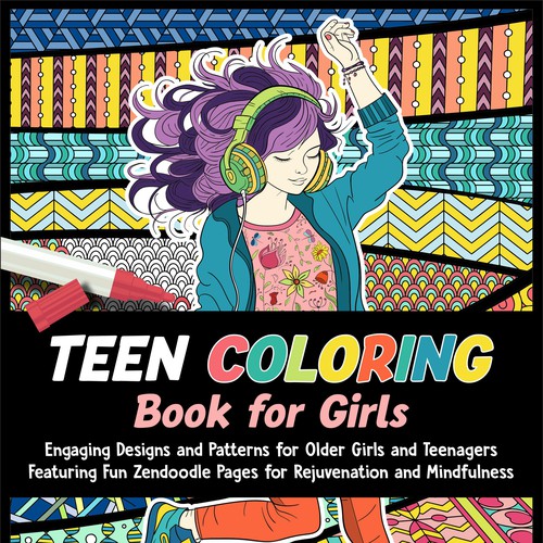 Teen Coloring Book for GIRLS