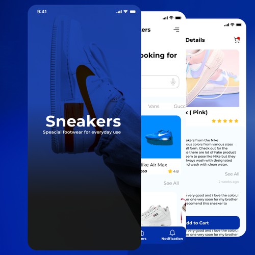 Sneakers App UX case Study