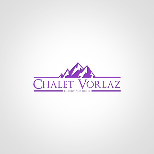 A nice clean logo design for Chalet Vorlaz Hotel