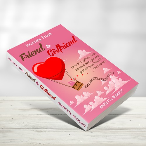 Design a book cover that is fun and playful to help single women experience love beyond friendship