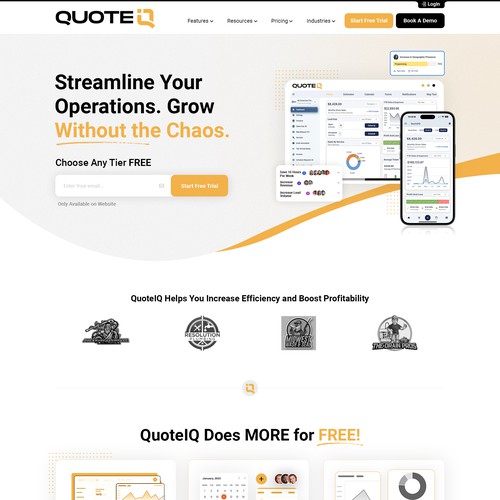 Clean and Engaging Website Layout