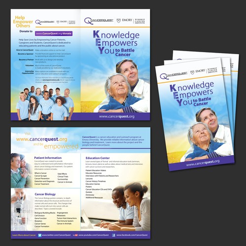 CancerQuest Wants a Patient Friendly Brochure Design