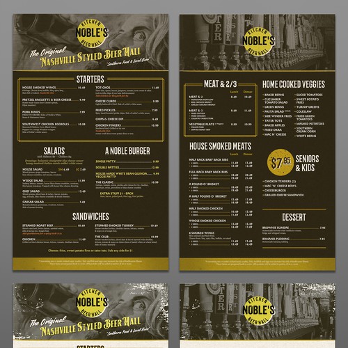 Wild West Menu Design