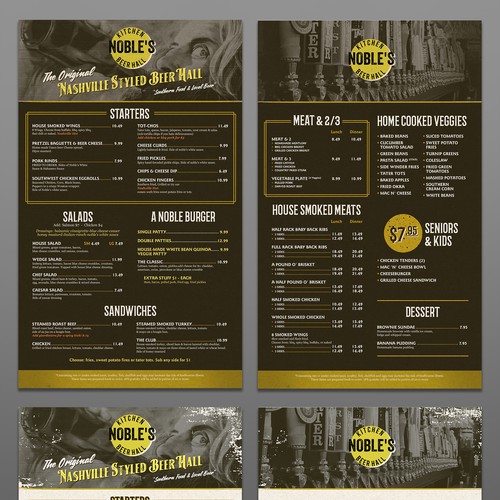 Wild West Menu Design