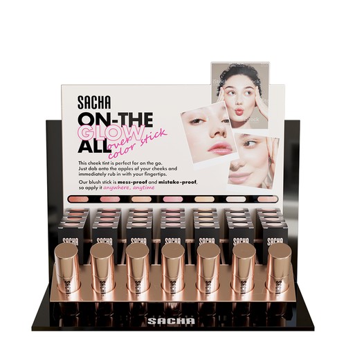 Minimalist cosmetic point of sales design