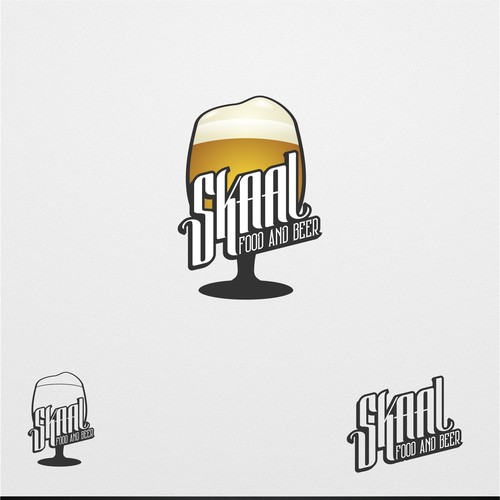 logo concept for food and beer 