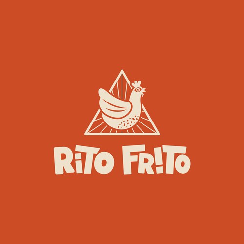 Rito Frito Logo Design - fried chicken cult