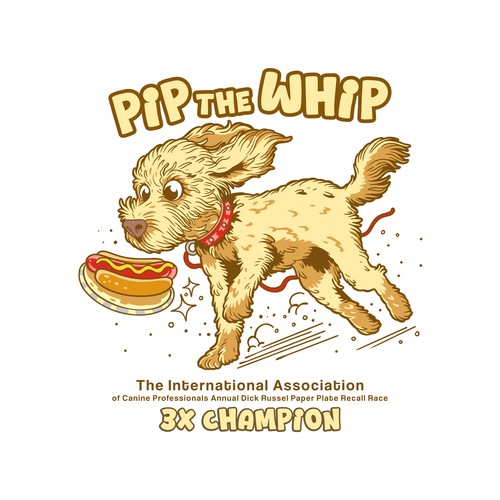 Cute Dog Running Illustration for Dog Trainers
