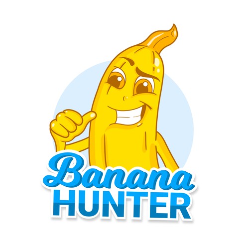 Banana Hunter logo design