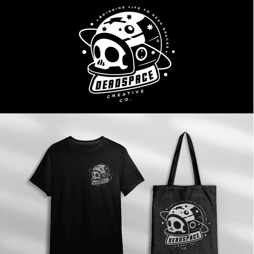 Sick hand drawn/sticker style skull logo