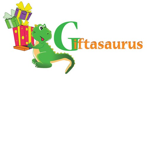 Fun Dinosaur & Logo for Giftasaurus!