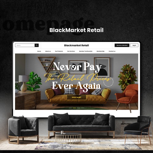 Custom WordPress Website Design for a Furniture Company