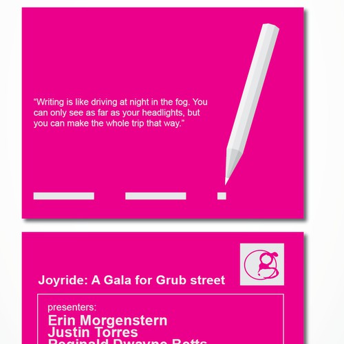 Help Grub Street with a new postcard or flyer