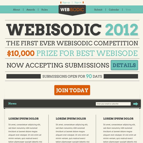 New site for the Webisodic.org 2012 Webisode Competition
