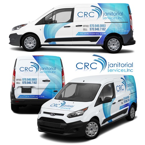 CRC Janitorial Services Vehicle Wrap