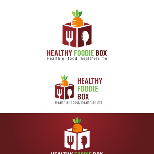 Create a healthy and heart warming design for a healthy foodie box business