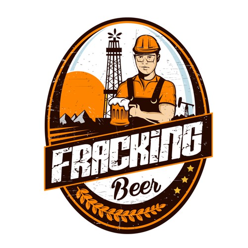 Fracking beer logo