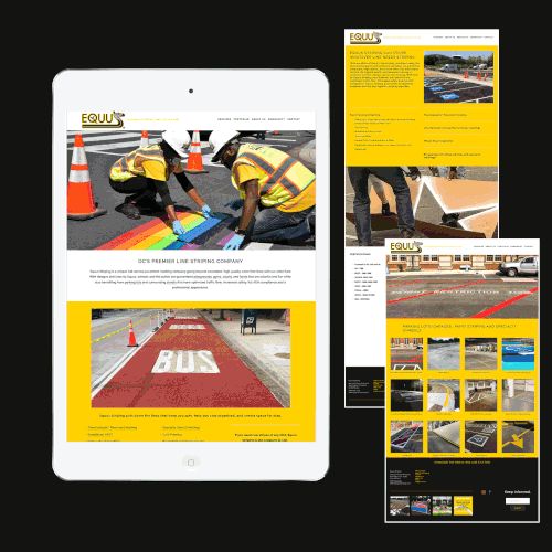 Website for a road line-striping company