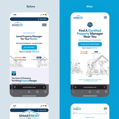 SmartRentPro – Redesigning the Quiz Funnel for Higher Conversions