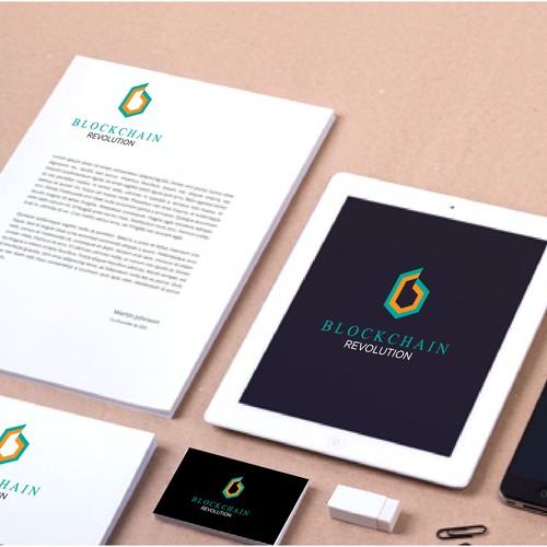 Logo for blockchain revolution