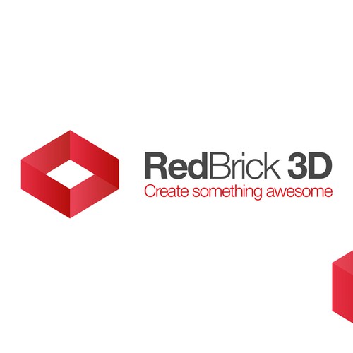 Simple, creative, stylish logo for eCommerce site RedBrick3D.com