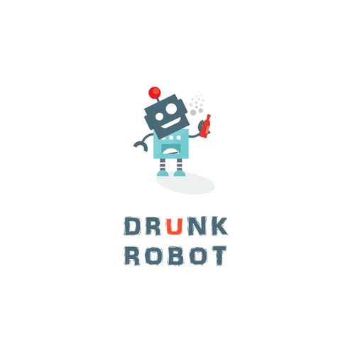 Drunk Robot Logo