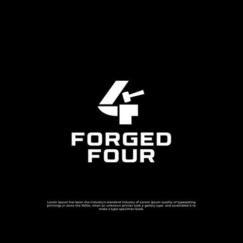 Bold logo concept for Forged Four