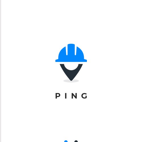 Logo design for "PING"