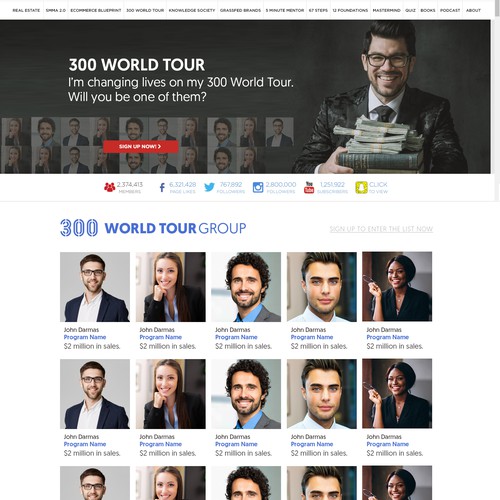 TAI LOPEZ 300 WORLD TOUR Design Page