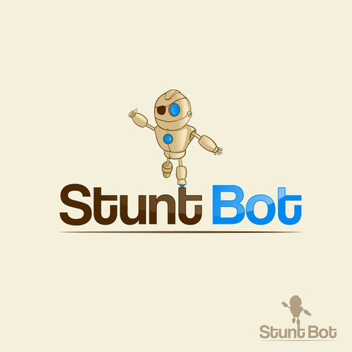 Mascot and Logo design for Stunt Bot, Entertainment Studio