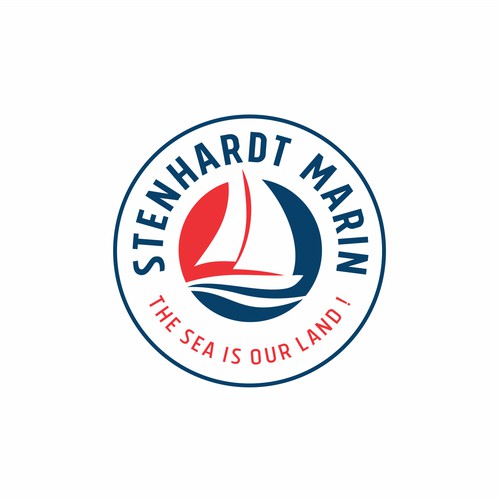Logo concept for sailing school
