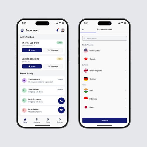 Seconnect - Mobile App UI/UX Design
