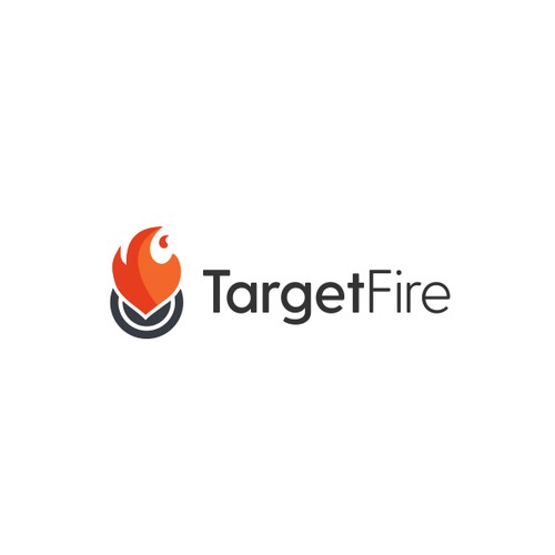 Simple logo for target fire