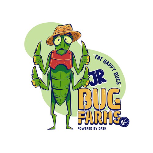 logo concept for bug farms