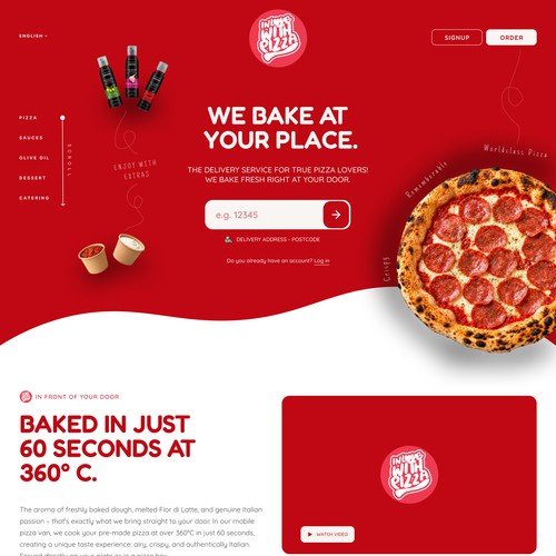 Pizza Website Design