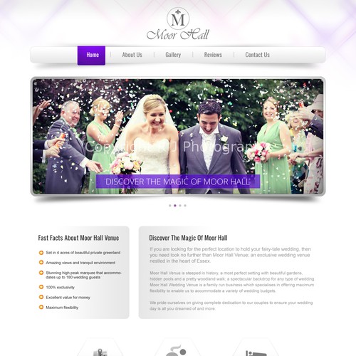 DESIGN OF EXCLUSIVE WEDDING VENUE WEBSITE