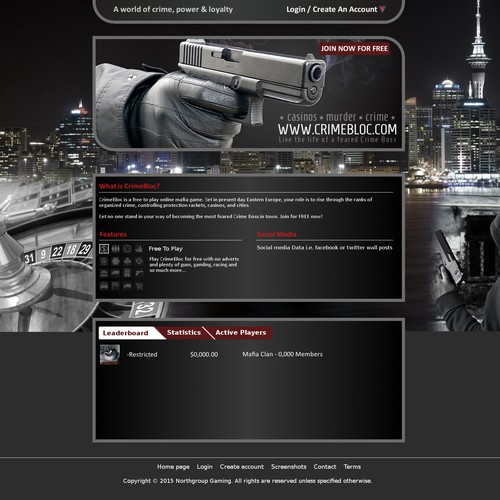 Dynamic page for mafia game