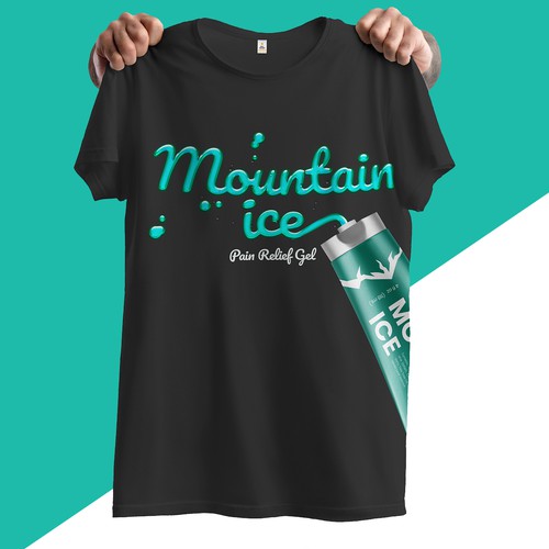 T Shirt Design for Mountain Ice