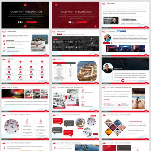 PowerPoint Presentation for an Event Company