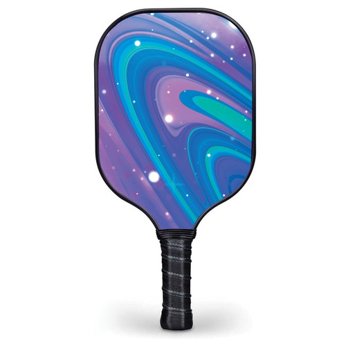 Splash of color on a pickleball paddle face!